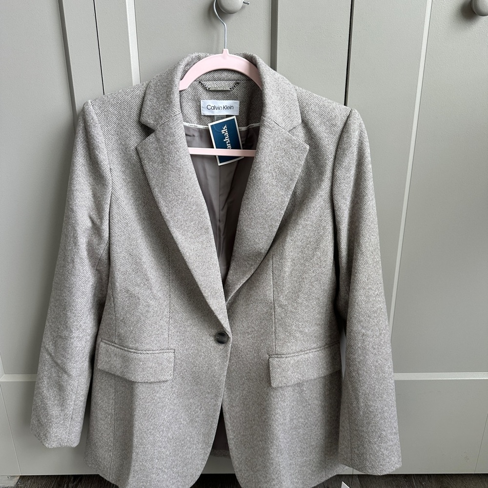 Calvin Klein Women's Gray Blazer
